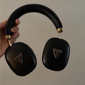 GUESS Black and Gold Over-Ear Headphones